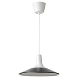 FYRTIOFYRA Lampada a sospensione, bianco/nero, 38 cm