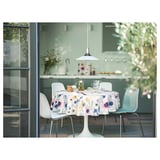 FYRTIOFYRA Lampada a sospensione, effetto cromato/bianco, 38 cm