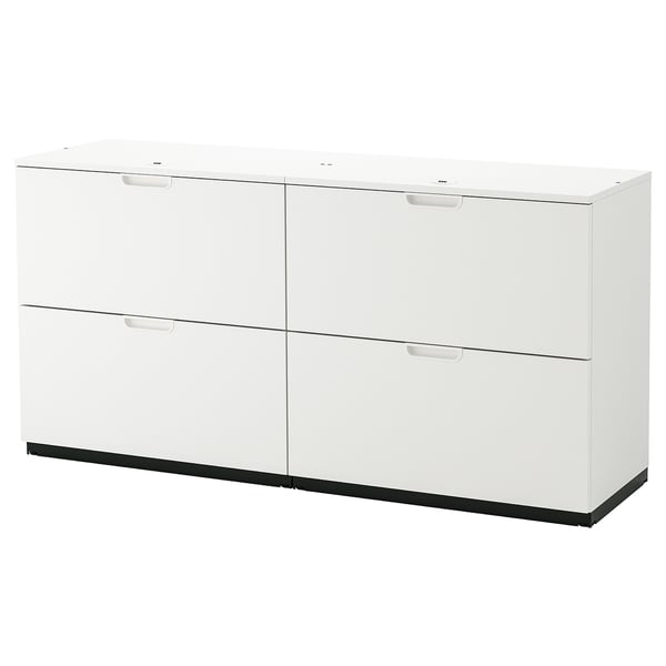 GALANT Combinazione con portadocumenti, bianco, 160x80 cm