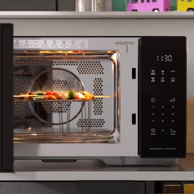 GÅTEBO Forno a microonde, funzione frittura ad aria IKEA 500/nero