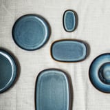 GLADELIG Piatto, blu, 12x7 cm