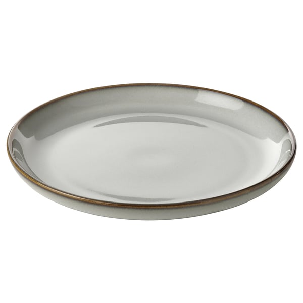 GLADELIG Piatto frutta, grigio, 20 cm