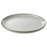 GLADELIG Piatto, grigio, 25 cm