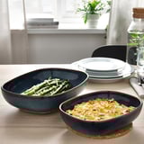GLADELIG Set di 2 pirofile, blu