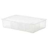 GLIS Contenitore con coperchio, trasparente, 34x21 cm