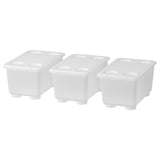 GLIS Contenitore con coperchio, trasparente, 17x10 cm