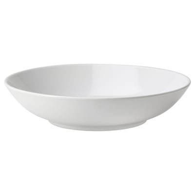 GODMIDDAG Piatto fondo, bianco, 23 cm