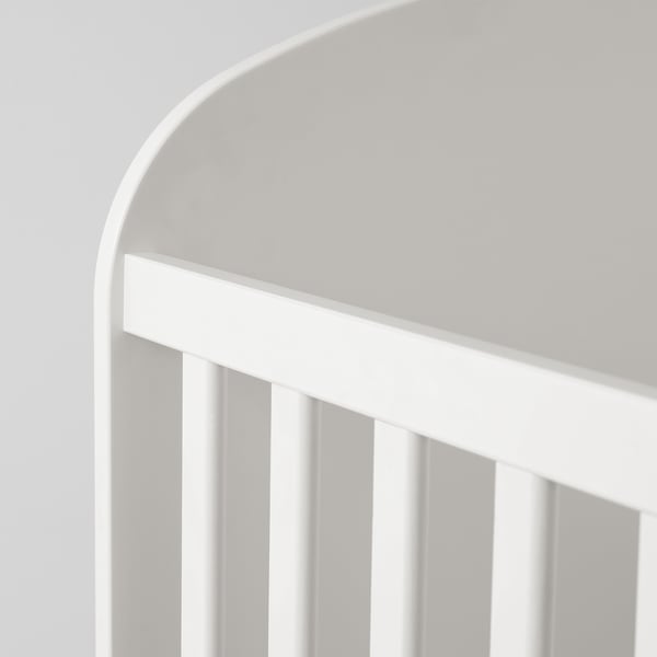 GONATT Lettino con cassetto, bianco, 70x140 cm