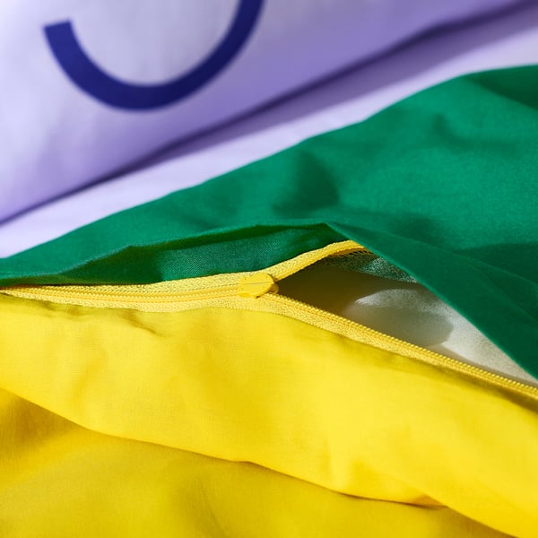 GREJSIMOJS Copripiumino e federa, fantasia, 150x200/50x60 cm