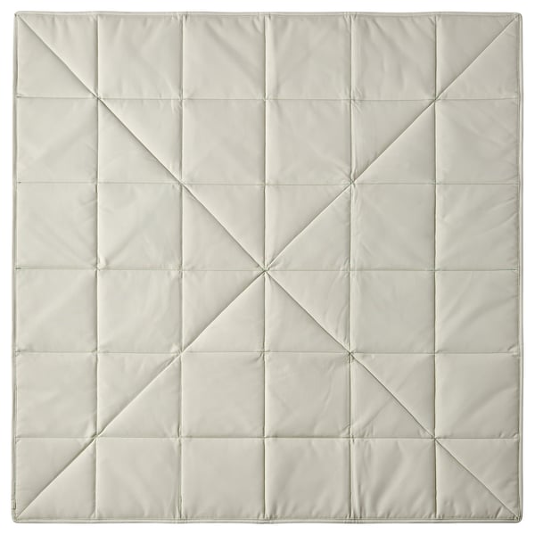 GREJSIMOJS Tappeto/contenitore, pieghevole/beige