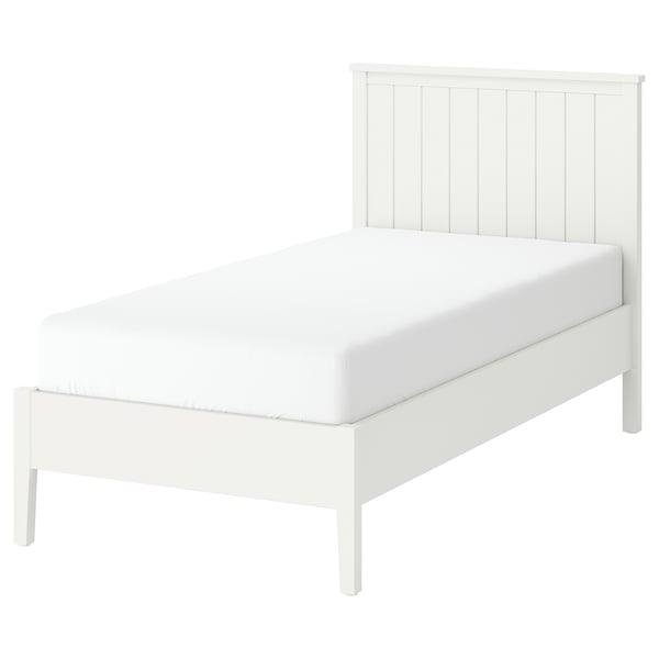 GULLABERG Struttura letto, bianco/Lönset, 90x200 cm