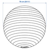 GULLSUDARE Paralume per lampada a sospensione, bianco/fatto a mano, 70 cm