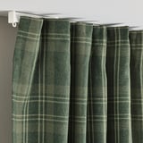 HÄGGVECKMAL Tenda semioscurante, 2 teli, verde scuro/con nastro arricciatende, 145x300 cm