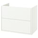 Opzione: HAVBÄCK Mobile per lavabo con cassetti, bianco, 80x48x63 cm