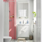 HAVBÄCK Mobile per lavabo con cassetti, bianco, 60x48x63 cm