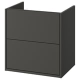 HAVBÄCK Mobile per lavabo con cassetti, grigio scuro, 60x48x63 cm
