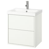 HAVBÄCK / ORRSJÖN Mobile lavabo/cassetti/lavabo/misc, bianco, 62x49x69 cm