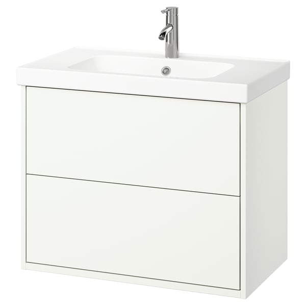 HAVBÄCK / ORRSJÖN Mobile lavabo/cassetti/lavabo/misc, bianco, 82x49x69 cm
