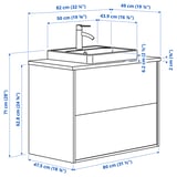 HAVBÄCK / ORRSJÖN Mobile lavabo/cassetti/lavabo/misc