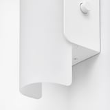 HAVSDUN Lampada da parete a LED, intensità luminosa regolabile bianco/vetro smerigliato bianco
