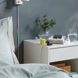 HAVSKÅL Fermacavi USB, 2 pezzi, nero/giallo