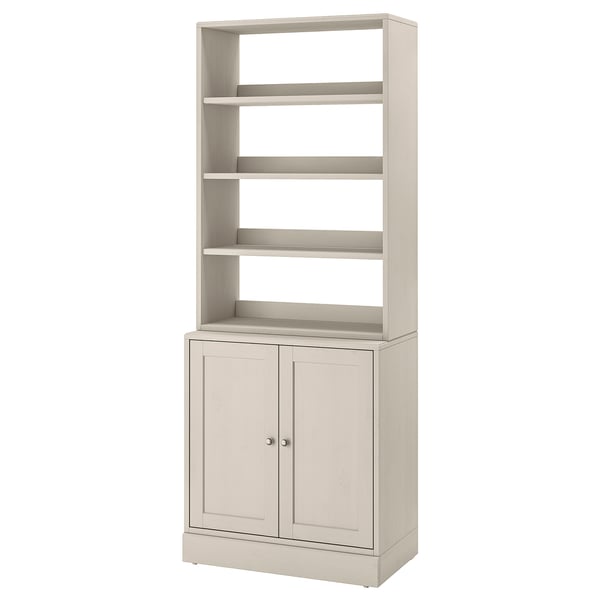 HAVSTA Combinazione di mobili, grigio-beige, 81x47x212 cm