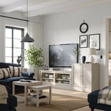 HAVSTA Combinazione per TV, grigio-beige, 241x47x89 cm