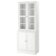 HAVSTA Mobile con ante a vetro, bianco, 81x47x212 cm