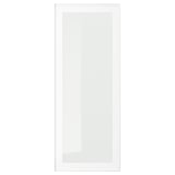 HEJSTA Anta a vetro, bianco/vetro trasparente, 40x100 cm