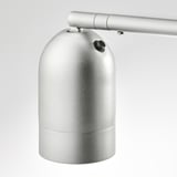 HEKTOGRAM Lampada da terra luce indir/lettura, color argento/bianco