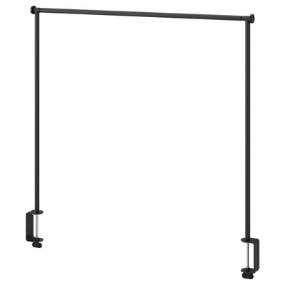 HELGEÖ Barra decorativa da tavolo, nero regolabile/da esterno per interni, 115/235x116 cm