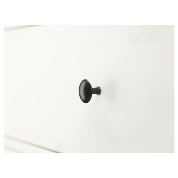 HEMNES Cassettiera con 6 cassetti, mordente bianco, 108x131 cm