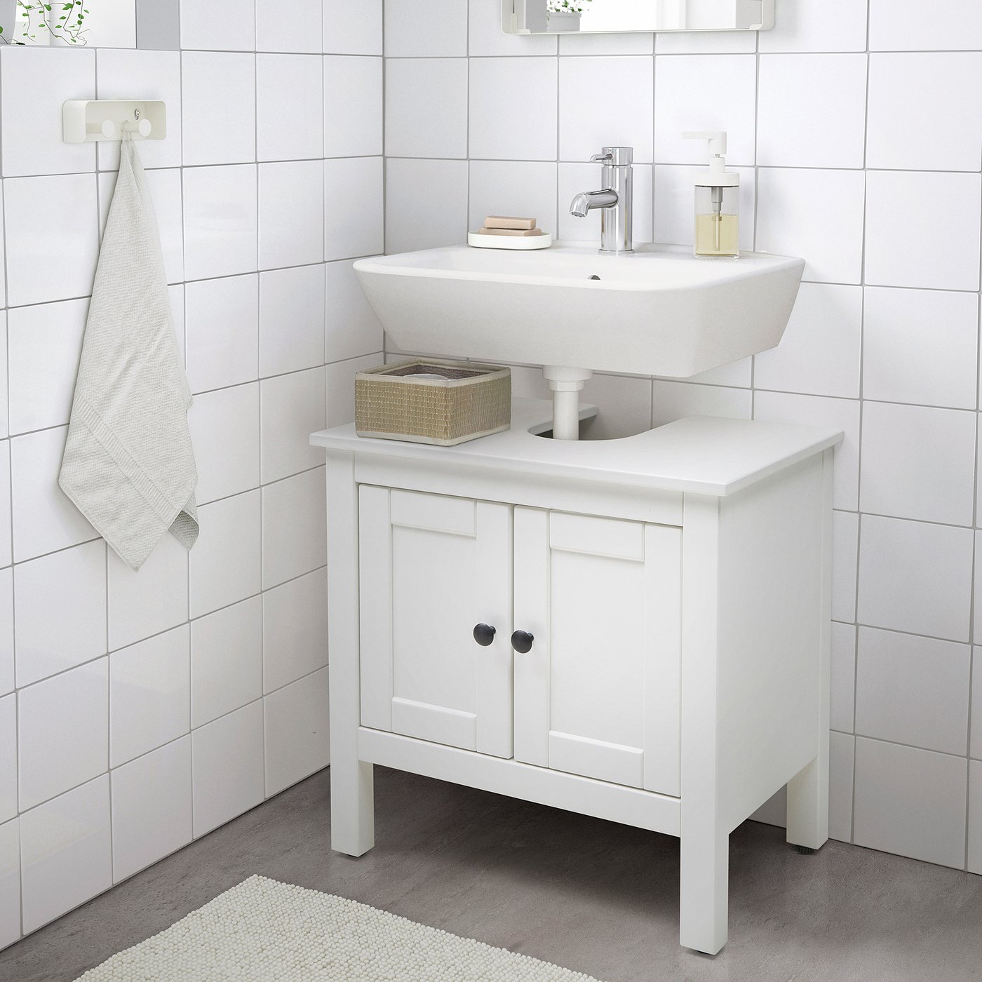 Mobile Base Lavabo Bagno.Hemnes Mobile Base Per Lavabo Con 2 Ante Bianco Ikea Svizzera