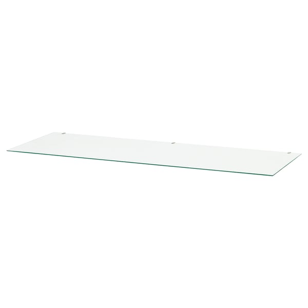 HEMNES Piano in vetro, trasparente, 108x50 cm