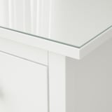 HEMNES Piano in vetro, trasparente, 159x50 cm