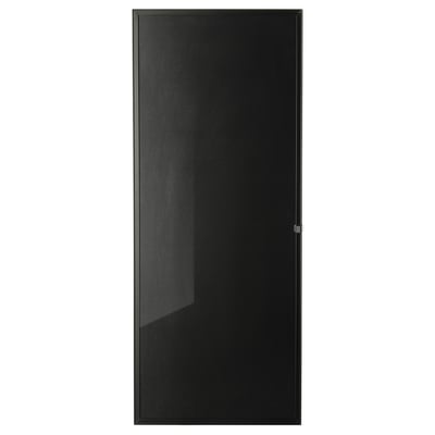 HÖGBO Anta a vetro, nero, 40x97 cm