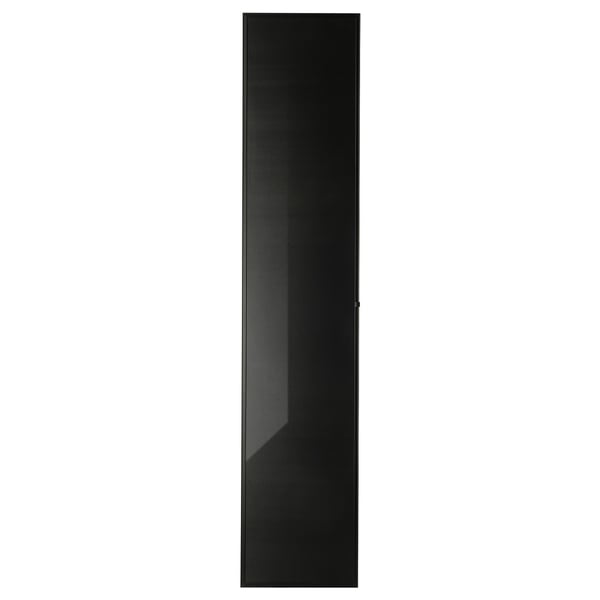 HÖGBO Anta a vetro, nero, 40x192 cm