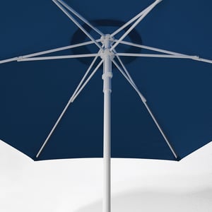 Sekey Ombrellone Da Balcone Blu Con Supporto E Custodia - Diametro 180 Cm, Ideale Per Terrazzi