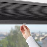 HOPPVALS Tenda alveolare semioscurante, grigio, 80x155 cm
