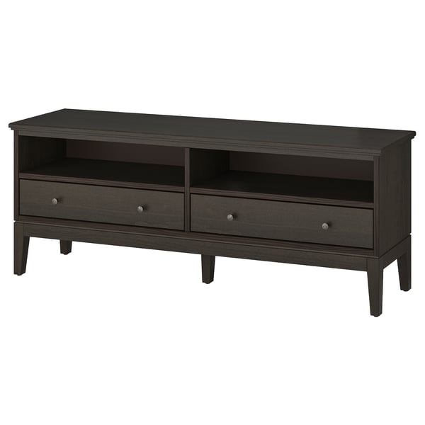 IDANÄS Mobile TV, marrone scuro trattato con mordente, 162x40x63 cm