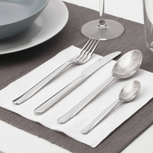 IKEA 365+ Servizio di posate, 24 pezzi, inox