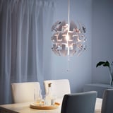 IKEA PS 2014 Lampada a sospensione, bianco/color argento, 35 cm