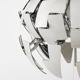 IKEA PS 2014 Lampada a sospensione, bianco/color argento, 35 cm