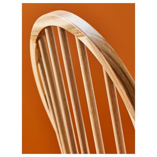 INGATORP / SKOGSTA Tavolo e 4 sedie, nero/acacia, 155/215 cm