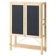 IVAR Scaffale con ante, pino/feltro, 89x30x124 cm