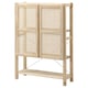 IVAR Scaffale con ante, pino, 89x30x124 cm