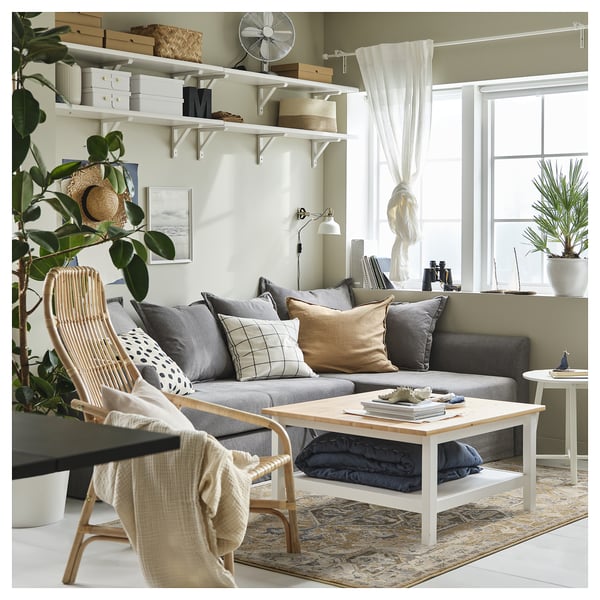 JÄRNVÄG Tappeto, pelo corto, motivo decorativo beige/beige scuro, 160x230 cm