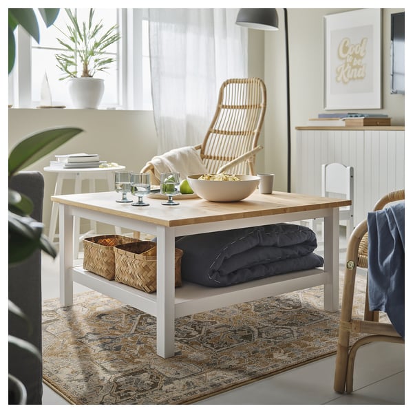 JÄRNVÄG Tappeto, pelo corto, motivo decorativo beige/beige scuro, 133x195 cm