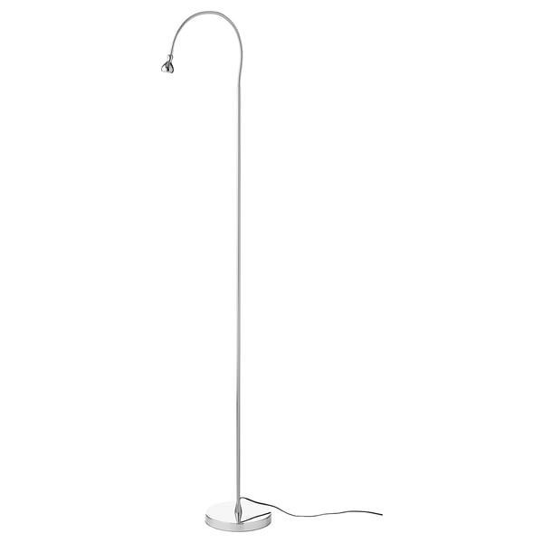 jansjo lampada da terra lettura a led color argento