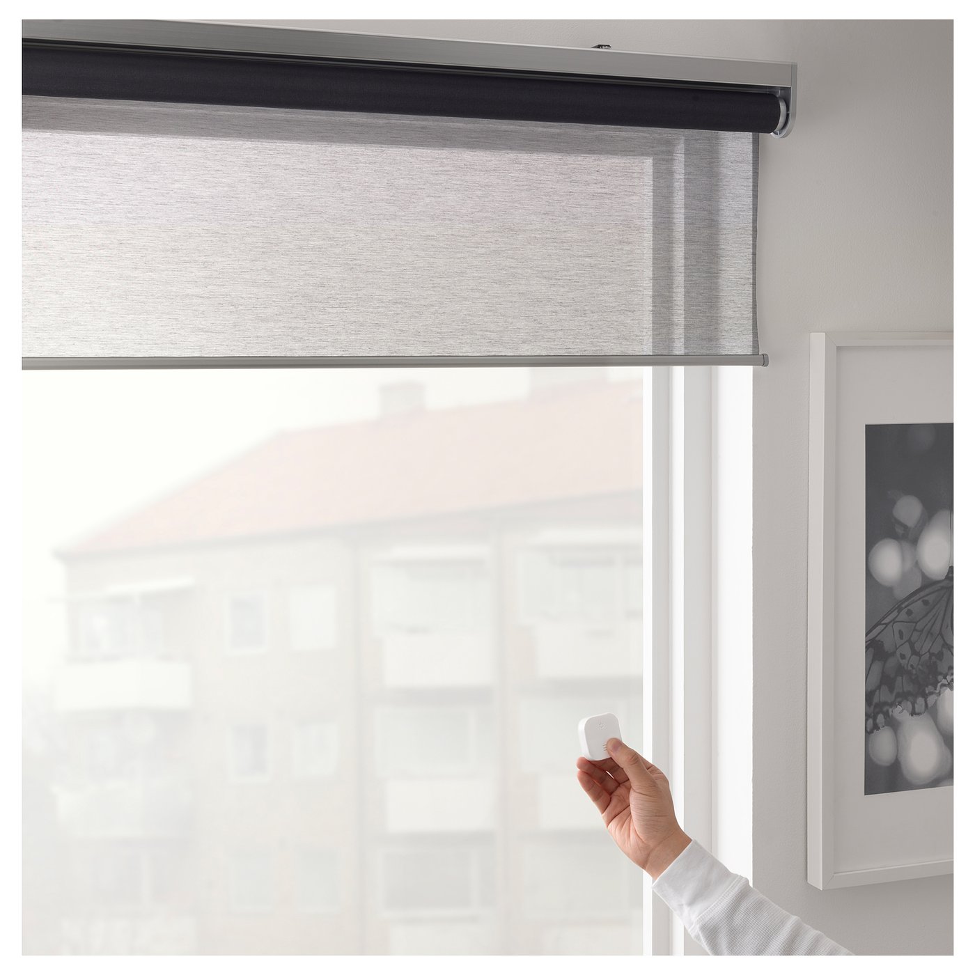 Porte Scorrevoli In Vetro Ikea.Kadrilj Tenda A Rullo Wireless A Batterie Grigio Ikea Svizzera